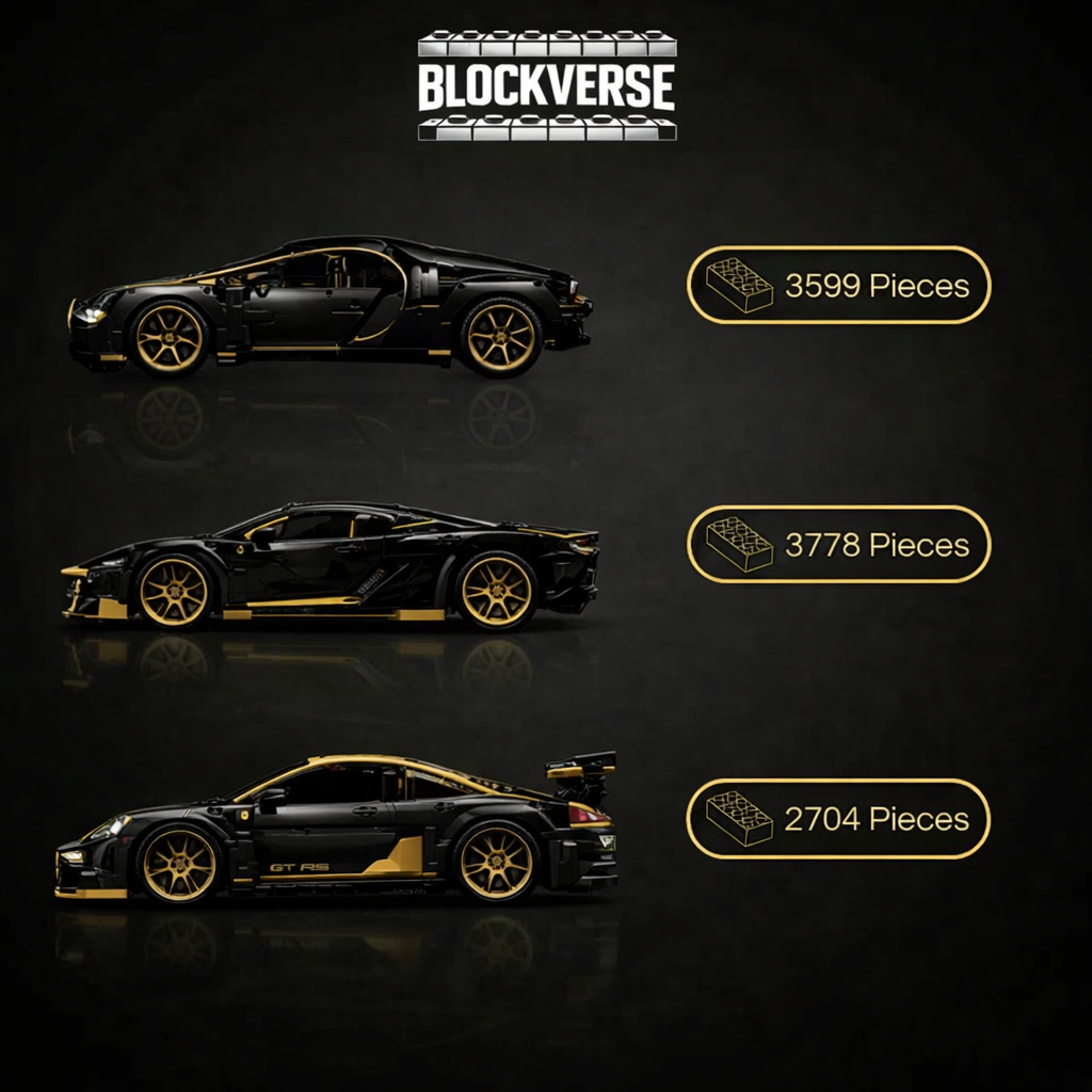 BUY 2 GET 3 – Black Collection – Chiron | Daytona SP3 | 911 GT3 RS