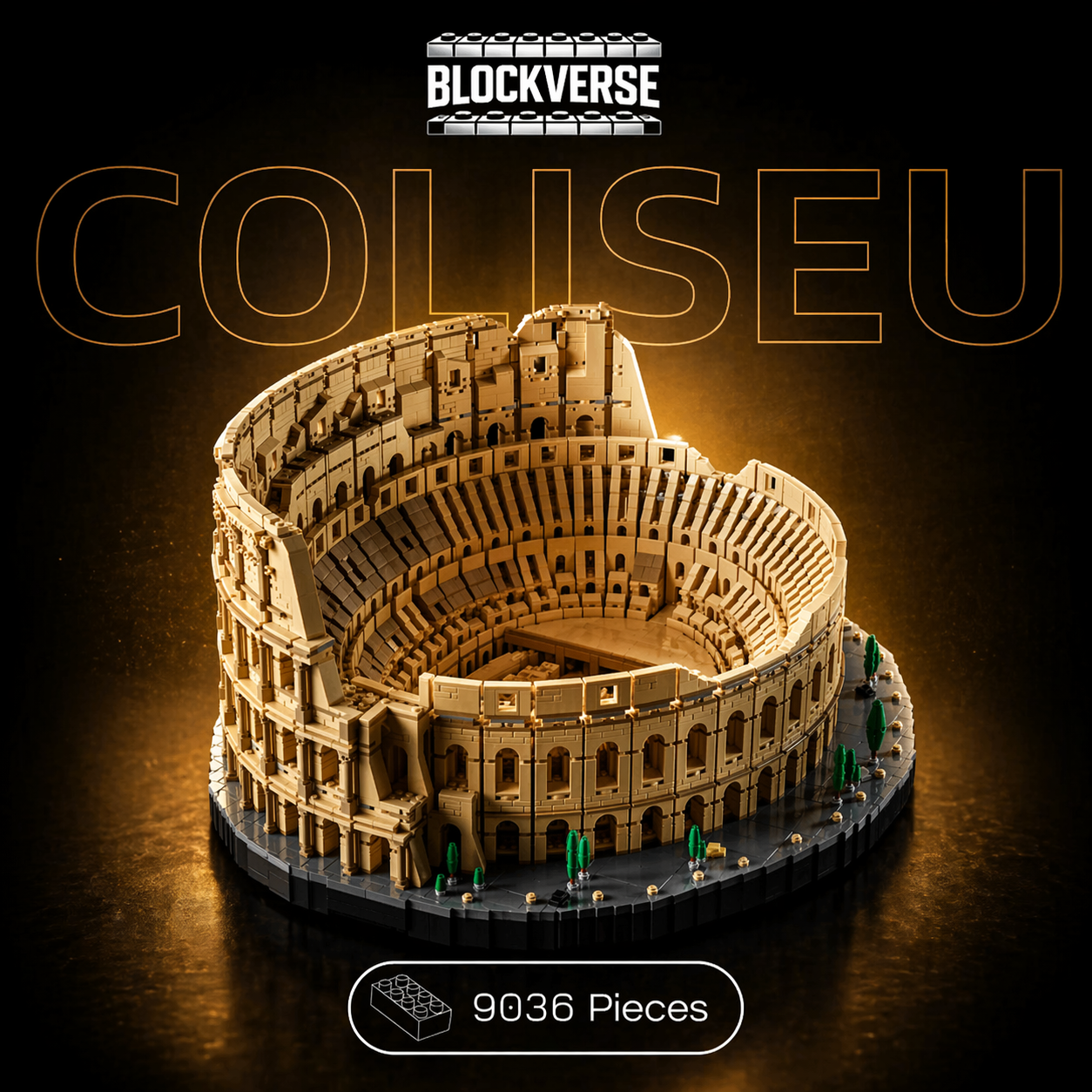 Roman Colosseum Model – Premium Architecture Building Set (9036 Pieces)