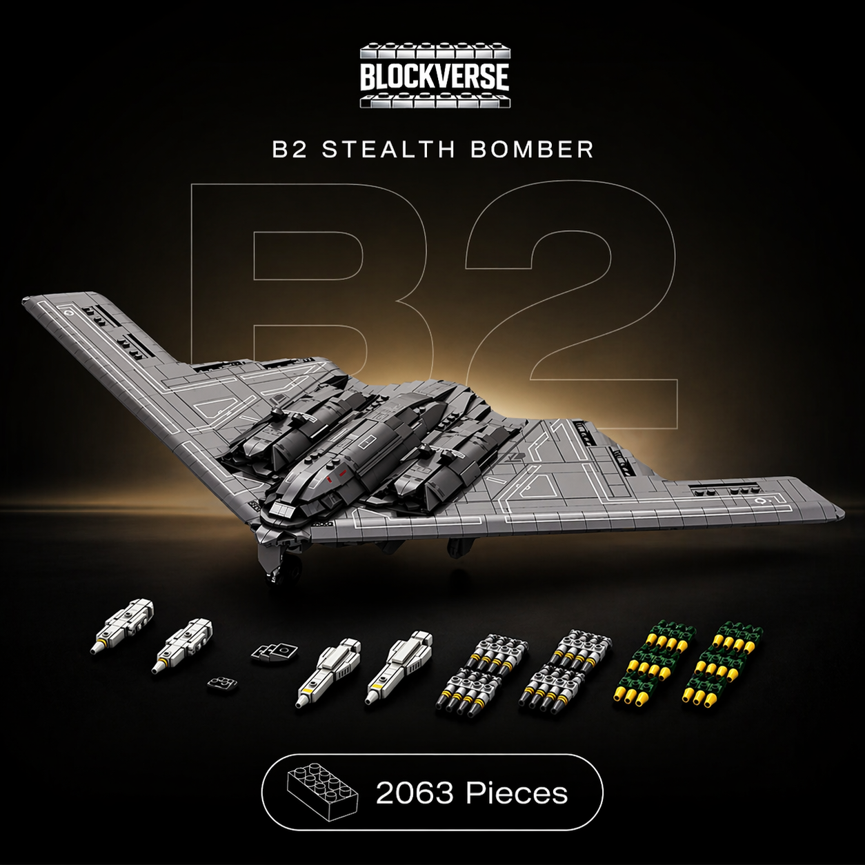 B2 Stealth Bomber – 2063 Pieces