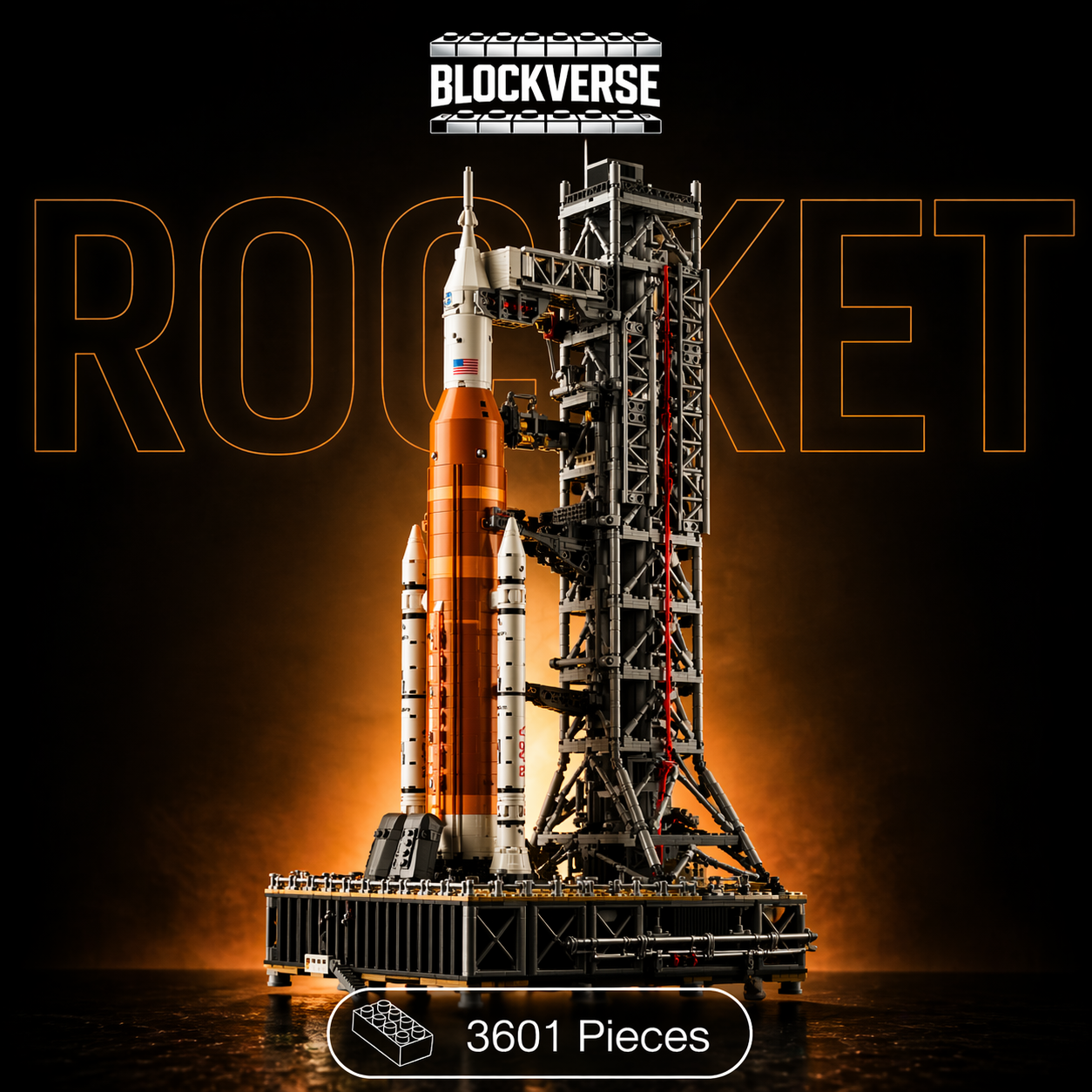 Artemis Rocket Launch System – Premium Space Building Set (3601 Pieces)